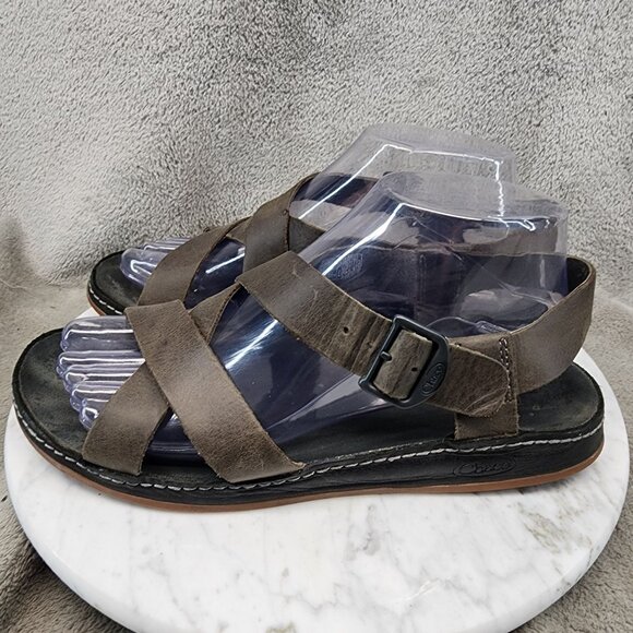 Chaco Shoes Womens Size 8 Tornado Wayfarer Brown Leather Strappy Sandals *Read* - Picture 1 of 14